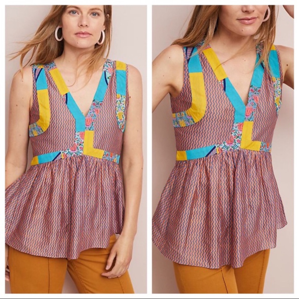 NWT Anthropologie Mackenzie tank blouse sz XL